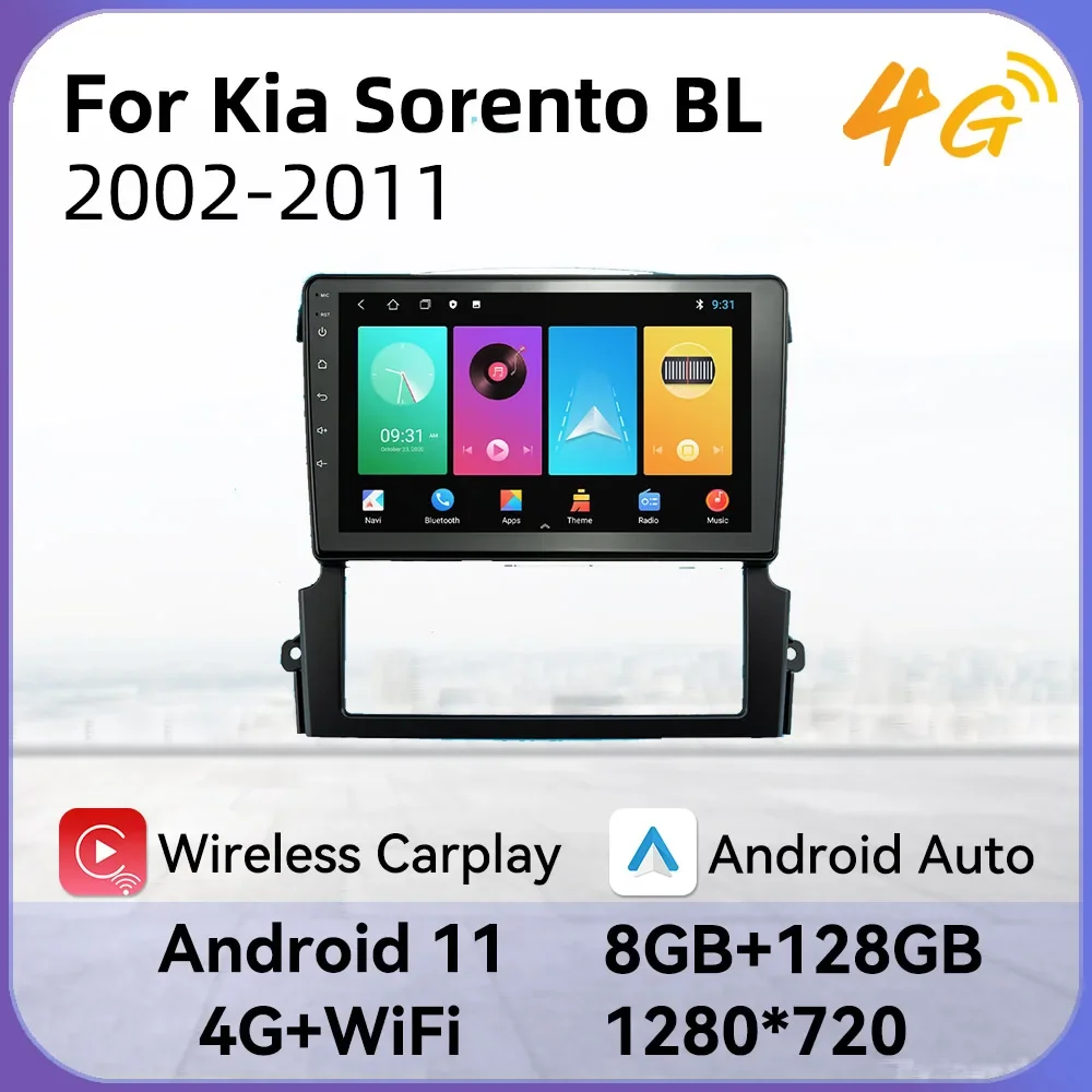 

Автомагнитола 2 Din, Android, стерео для Kia Sorento BL 2004-2008, автомобильный мультимедийный плеер, GPS-навигация, головное устройство, Авторадио, аудио, авто