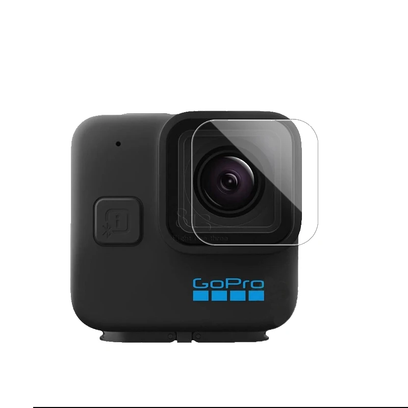 หน้าจอเคสโทรศัพท์แบบกระจกเลนส์ความโปร่งใสสูงป้องกันฟิล์ม Anti Scratch สำหรับ Gopro Hero 11ขนาดเล็กสีดำกล้อง