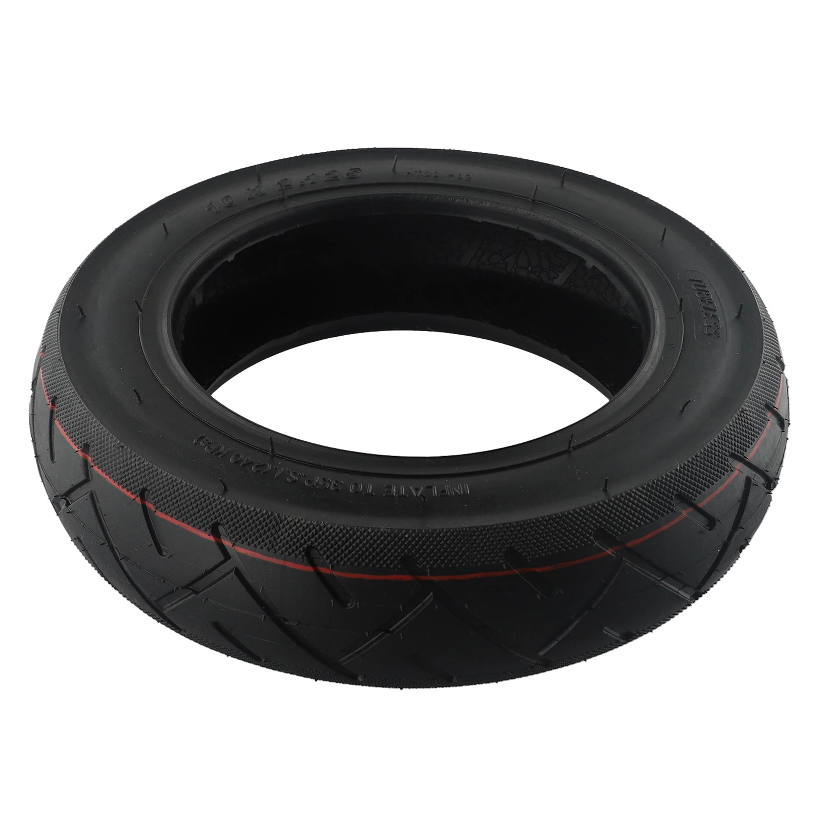 Replace Your Worn Out Tire with 10 Inch Electric Scooter Tubeless Tire 10X2 125 Front Rear Wheel Tyre Black Color