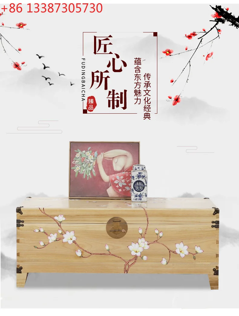 

All camphor wood box, calligraphy and painting box, storage box, all solid wood clothes box
