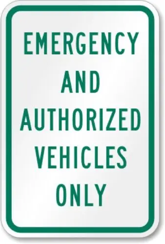 Authorized Vehicle Parking Lot Aluminum Weatherproof 12