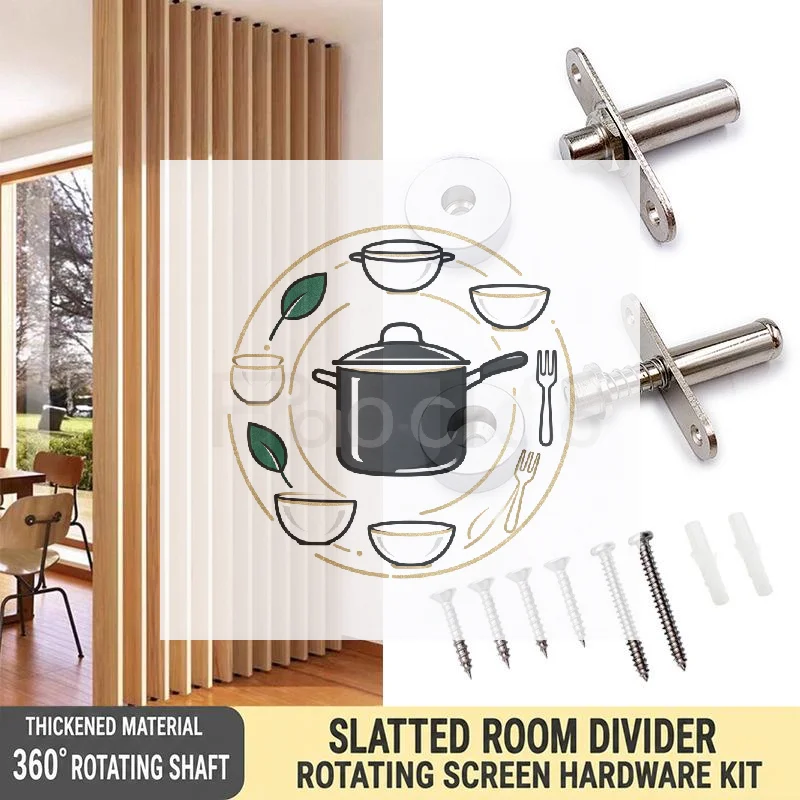 1Set 360 Degrees Heavy-Duty Rotation Mounting Hardware Adjustable Silent Pivot Windows Hinges Smooth Rotation Corrosion-Resista