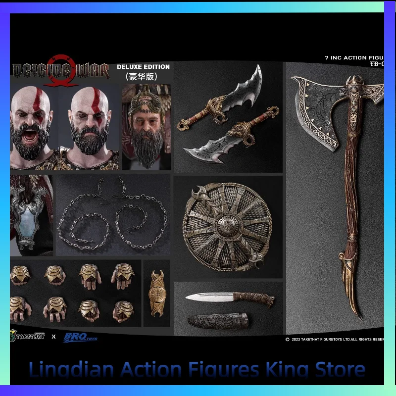 

In Stock Brotoys X Takethat 1/12 God of War Second Edition Kui Ye 7 Inches Movable Action Figure Toy Collection Gift