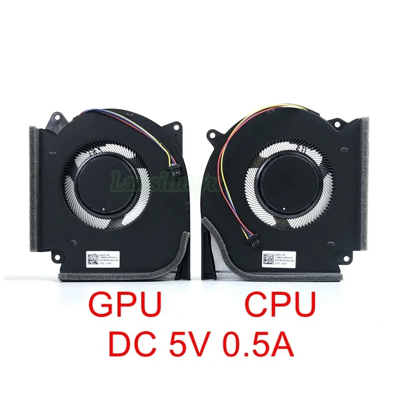 New CPU GPU Cooling Fan For ASUS ROG Strix G15 G513 G533 G17 G713 G733 G533Q G513QR G713QR G733QS Cooler 13NR0510P01011 DC12V 5V