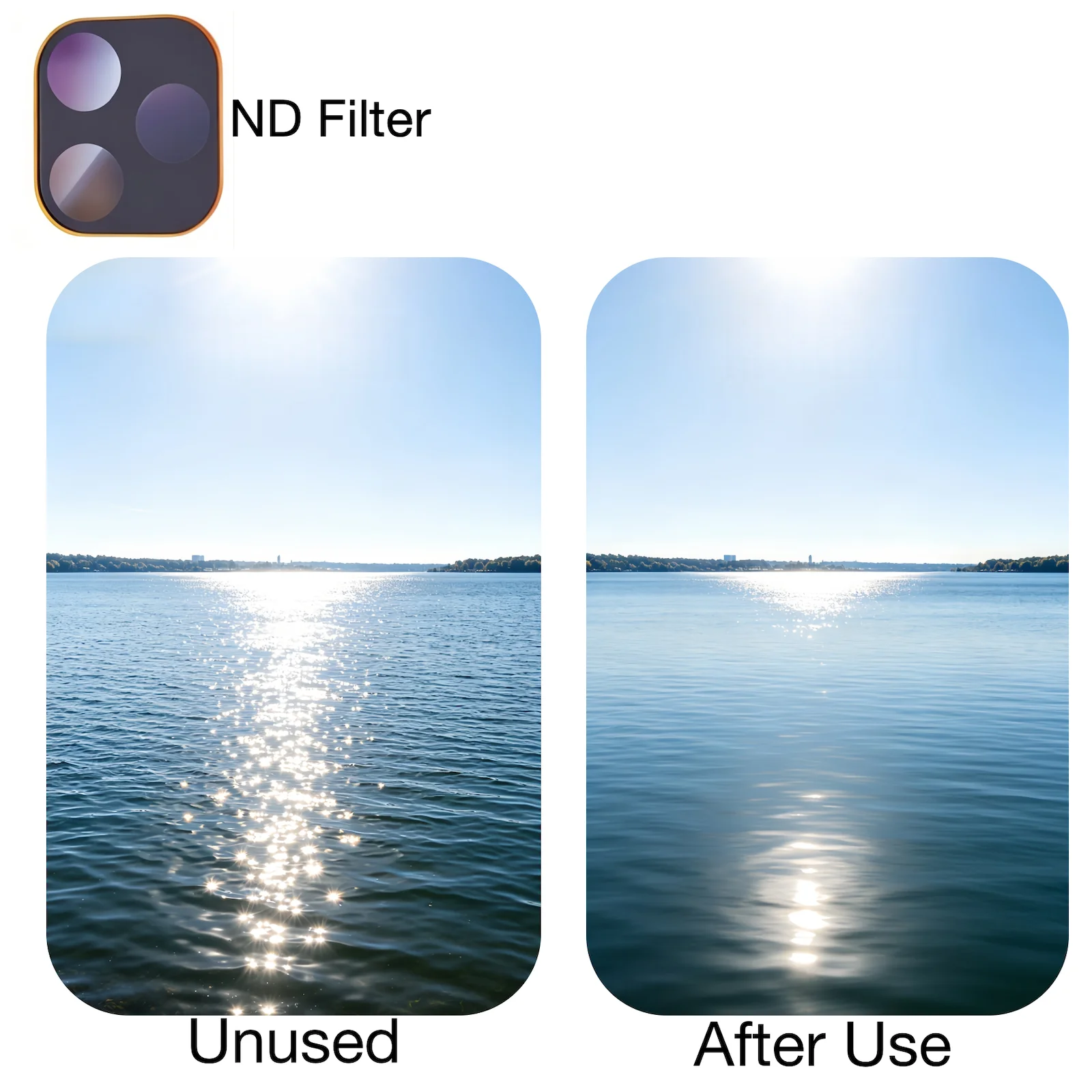For iPhone 17 Pro Max /17 Pro 18 4in1 Mobile camera protective film ND UV CPL Black Pro-Mist Filter Professional effect view 6