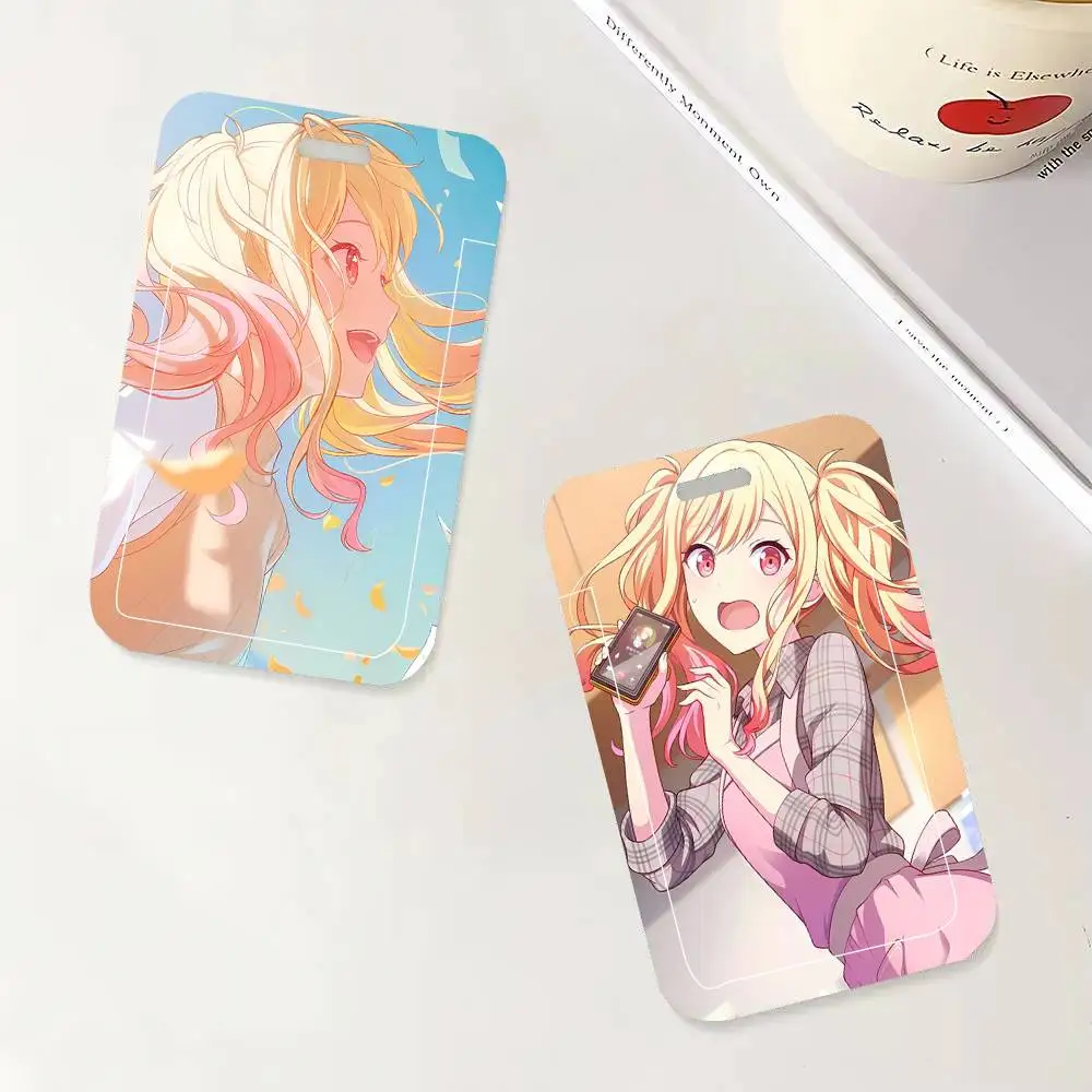 Tenma Saki Animation Game P-Project S-Sekai Black Lanyard Card Holders Student Meal Cards And Campus Ids School