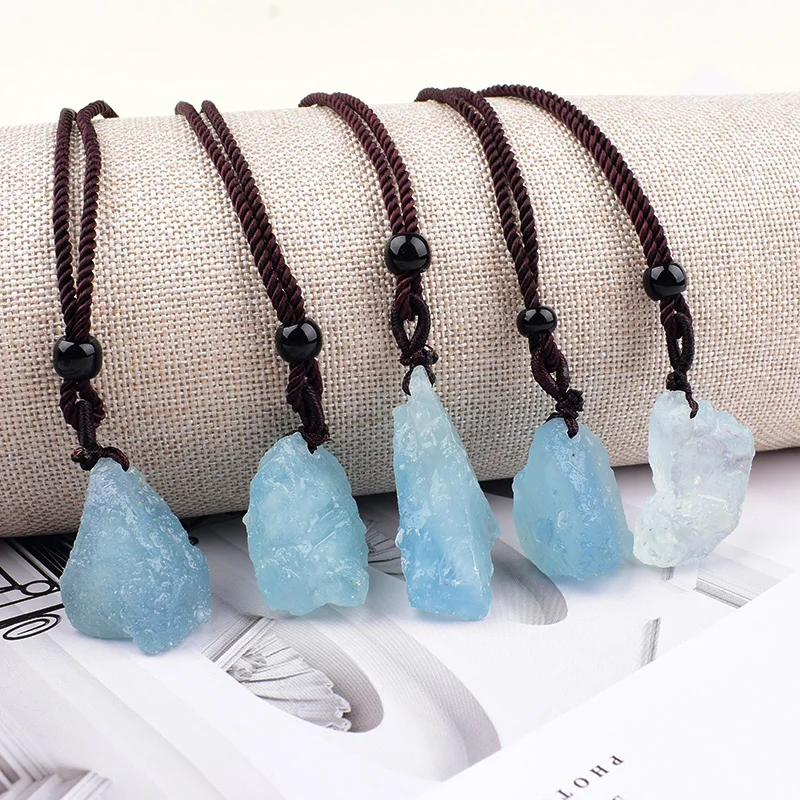 1pc Natural Aquamarine Crafts Mineral Specimen Decorative Gift Home Decor Collection