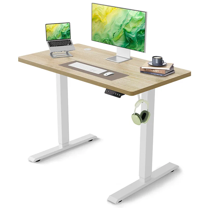 China Export 100*60cm Electric Height Adjustable Ergonomic Computer Desk Durable Shaving Board For Standing Sitting Industrial