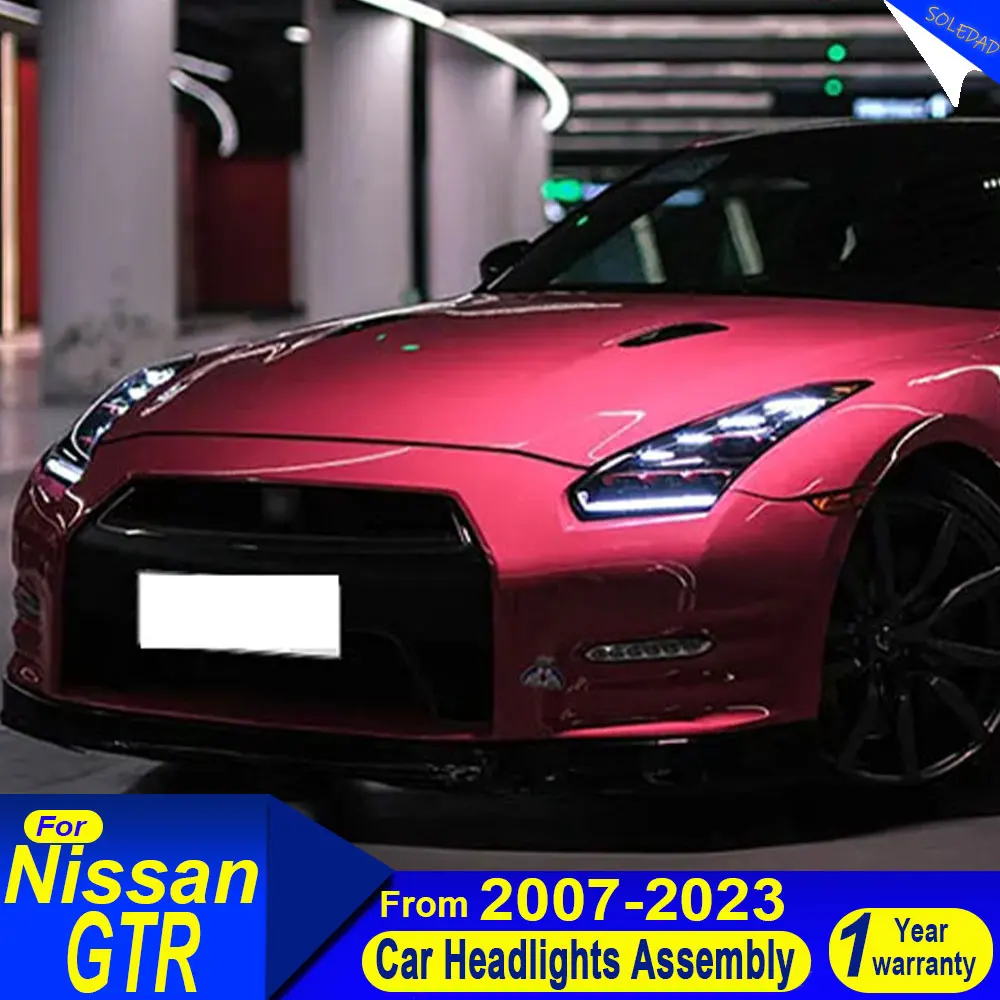 Car For Nissan GTR R35 Headlight 2007-2023 LED Projetor head Lamp Daytime Running Light Automotive Accessories