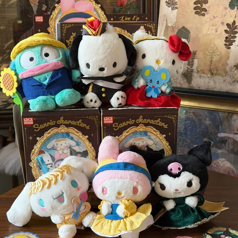 

Genuine Sanrio Famous Painting Series Plush Blind Box Desktop Ornament Cute Bag Pendant Girls' Gift Popular Doll Hot