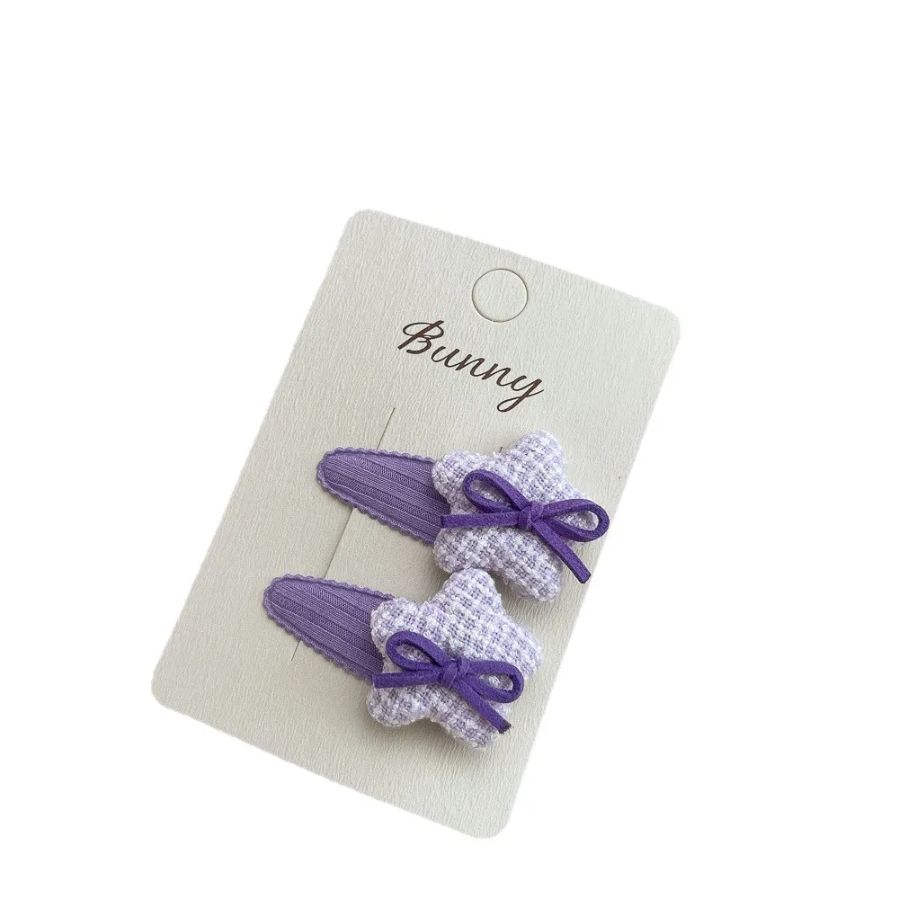 2 قطعة مقاطع الشعر للأطفال حزمة الكورية الخماسي Kawaii الحلو تنوعا القوس دبابيس الشعر عالية الجودة إكسسوارات الشعر لفتاة