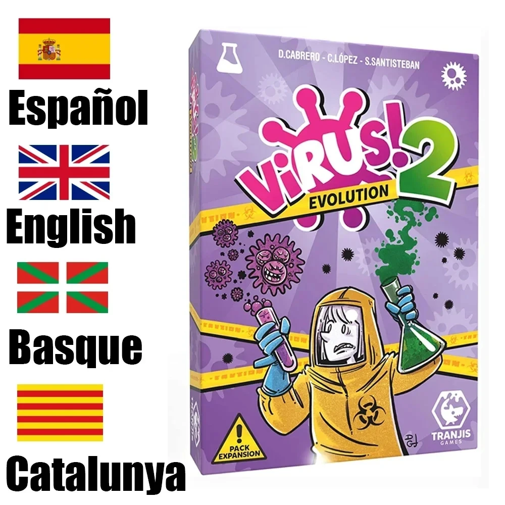 In Spanish Version In English Virus Card Game The Contagiously Virus 2 Card Correct Version Party Game For Fun Family Games