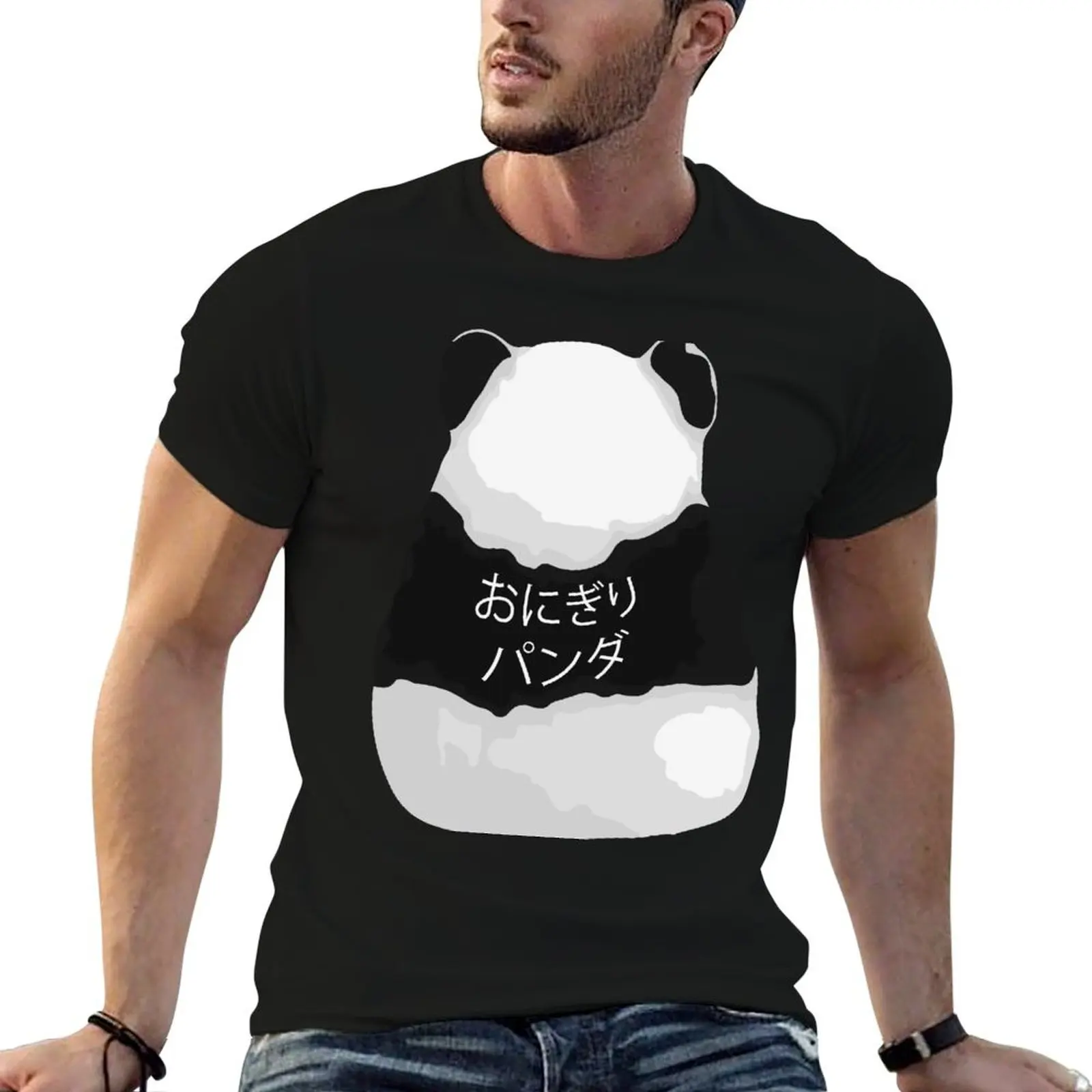 Onigiri Panda T-Shirt Work Outdoor Kurzarm-T-Shirt
