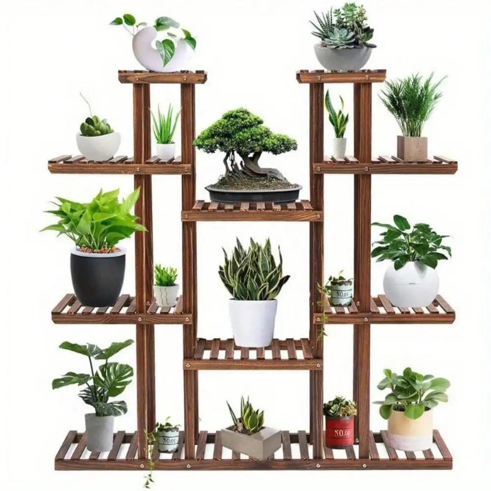 Heavy Duty Large Plant Stand Indoor Outdoor Planter Flower Holder Shelf Rack