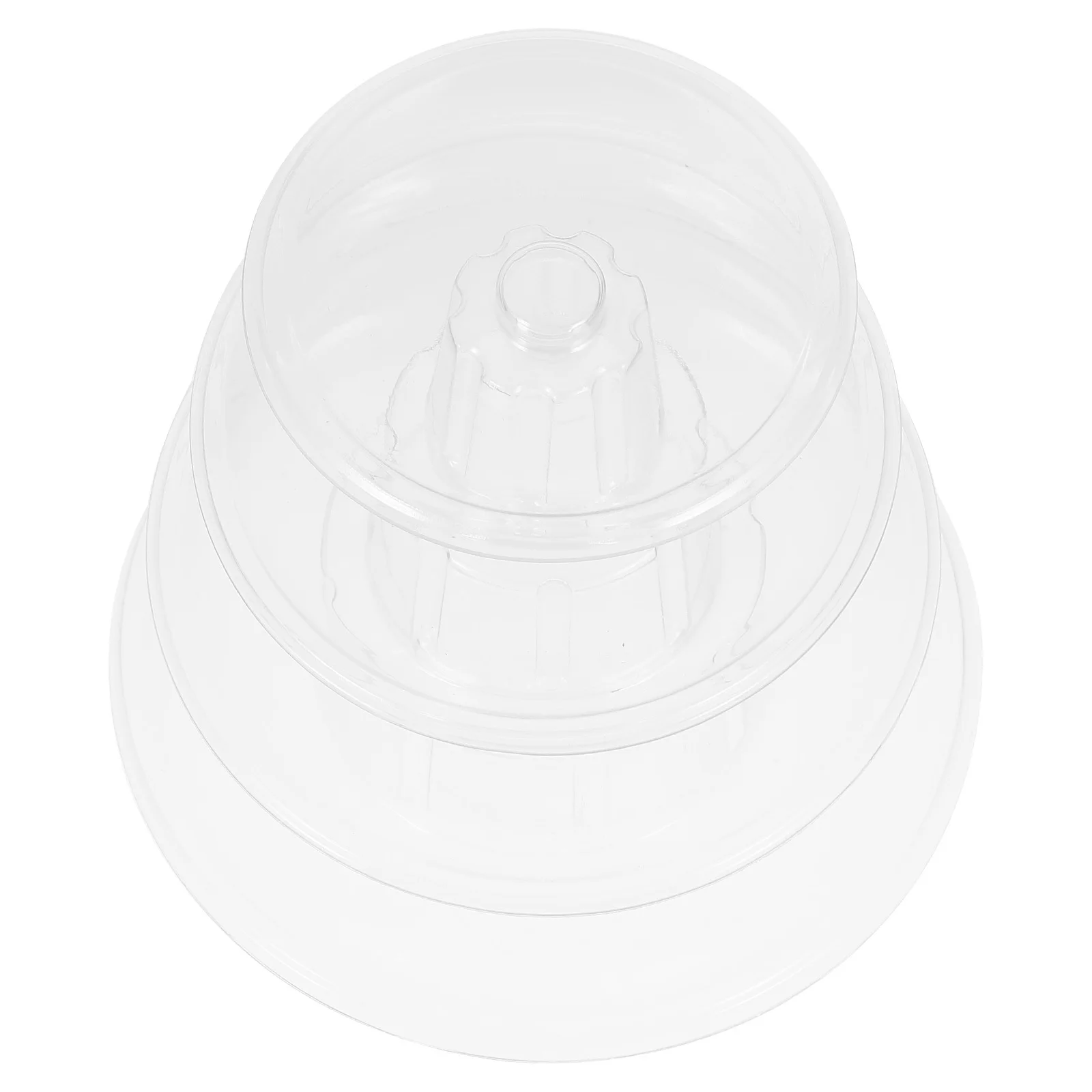 

Four Tier Macaron Stand Acrylic Cake Display Rack Dessert Tower Cupcake Holder Clear Round Platter Wedding Tiered Tray