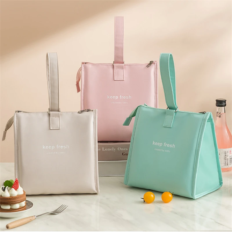 One-shoulder Bento Bag Student Lunch Box Bag Lunch Bag Office Worker Carrying Lunch Bag Thermal Insulation Bag