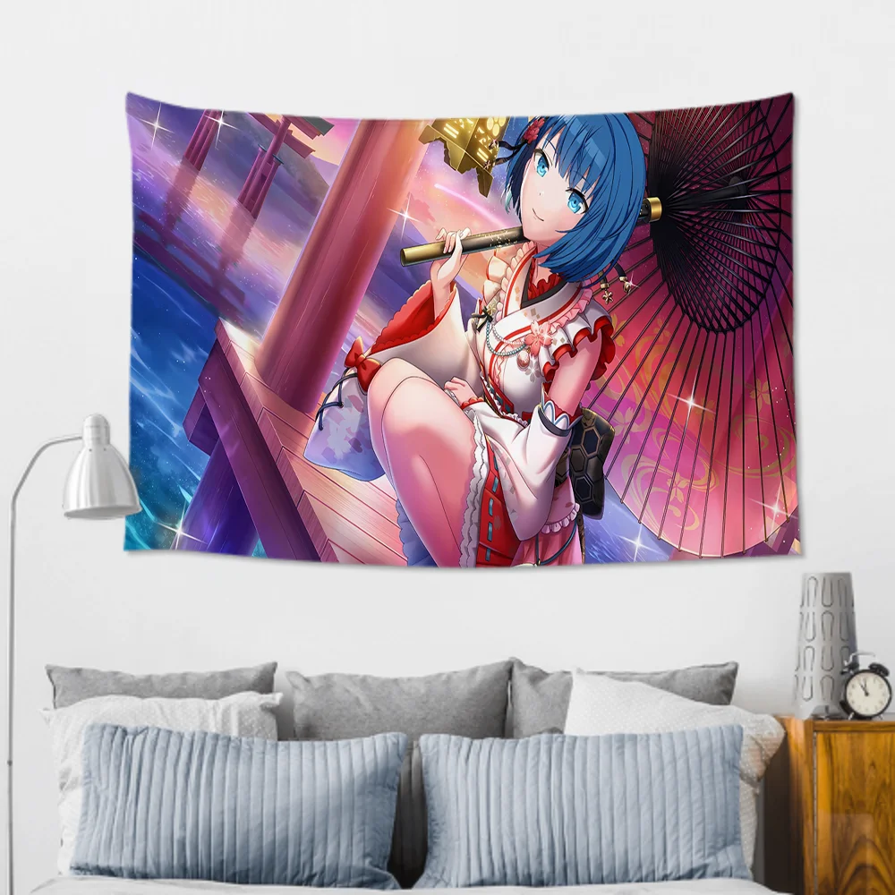 Kiritani Haruka لعبة الرسوم المتحركة مشروع Sekai نسيج غرفة ديكور قماش صوفي حفلة معلقة خلفية غرفة ديكور غرفة الطفل