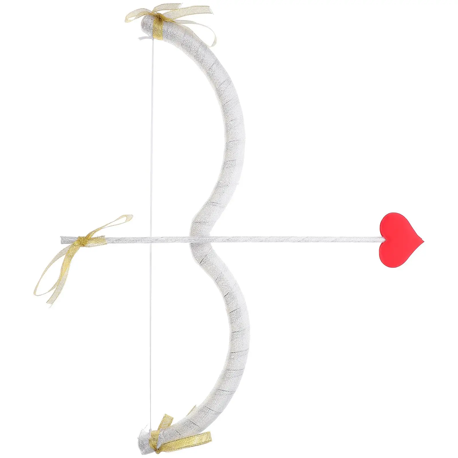 

Cupid Arrow Bow Silver Pink Props Accessories Valentine Supplies Cosplay Costume Photo Prop Festive DIY Decoration