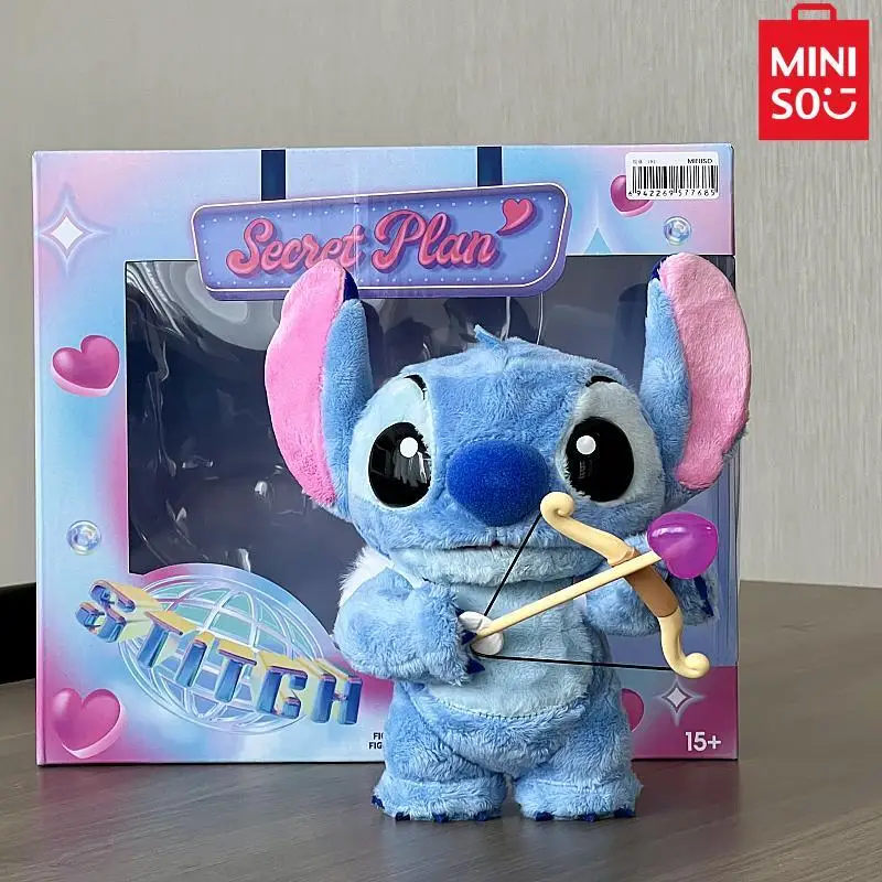 

MINISO Disney Lilo and Stitch Series Secret Ops Theme Desktop Ornaments Decoration Animation Peripheral Birthday Gift Toys