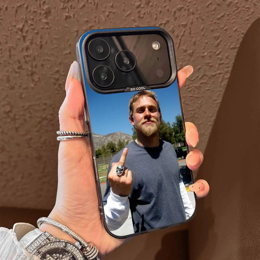 

Phone Case For iPhone 17,16,15,14,13,12,11,Pro,Max,Plus,E,Air,Mini Black Tpu C-Charlie Hunnam Soft Cover