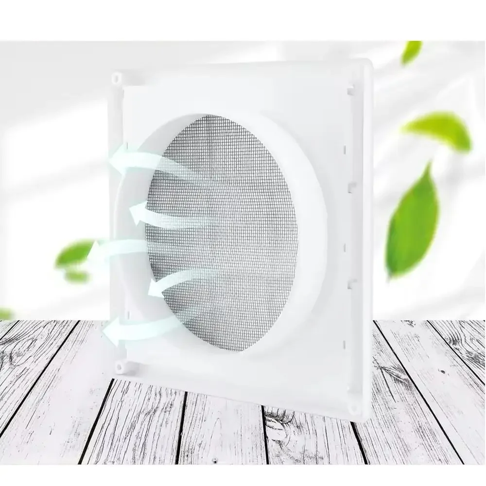 with Insect Screen Air Dryer Vent Cover 150*150mm/200*200mm Exhaust Outlet Ducts Shutter Spare Parts Louver Vent