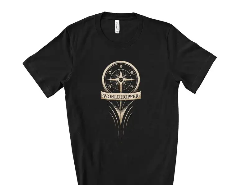 Футболка Worldhopper Stormlight Archive, футболка Cosmere Worldhopper, подарок для фанатов Брендона Сандерсона, футболка Hoid, книжный подарок