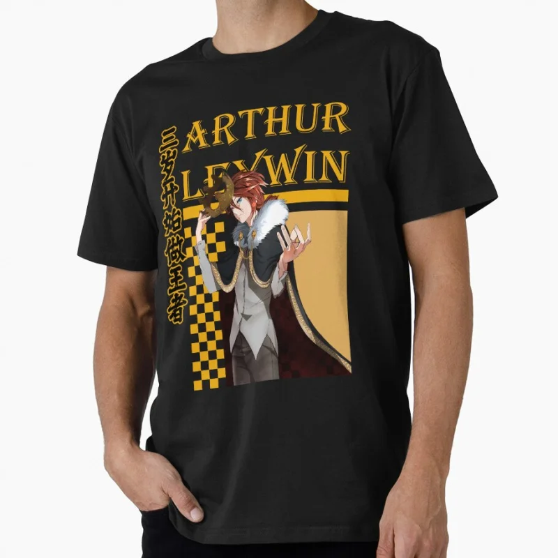 

King Arthur Leywin The Beginning After The End Anime t shirt for fans Large size Tops 100% cotton Clothes Birthday Gift Tee