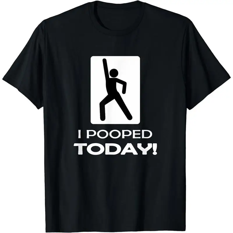

Футболка Funny I Pooped Today с юмором, рубашка с кипами, футболка S 5xl