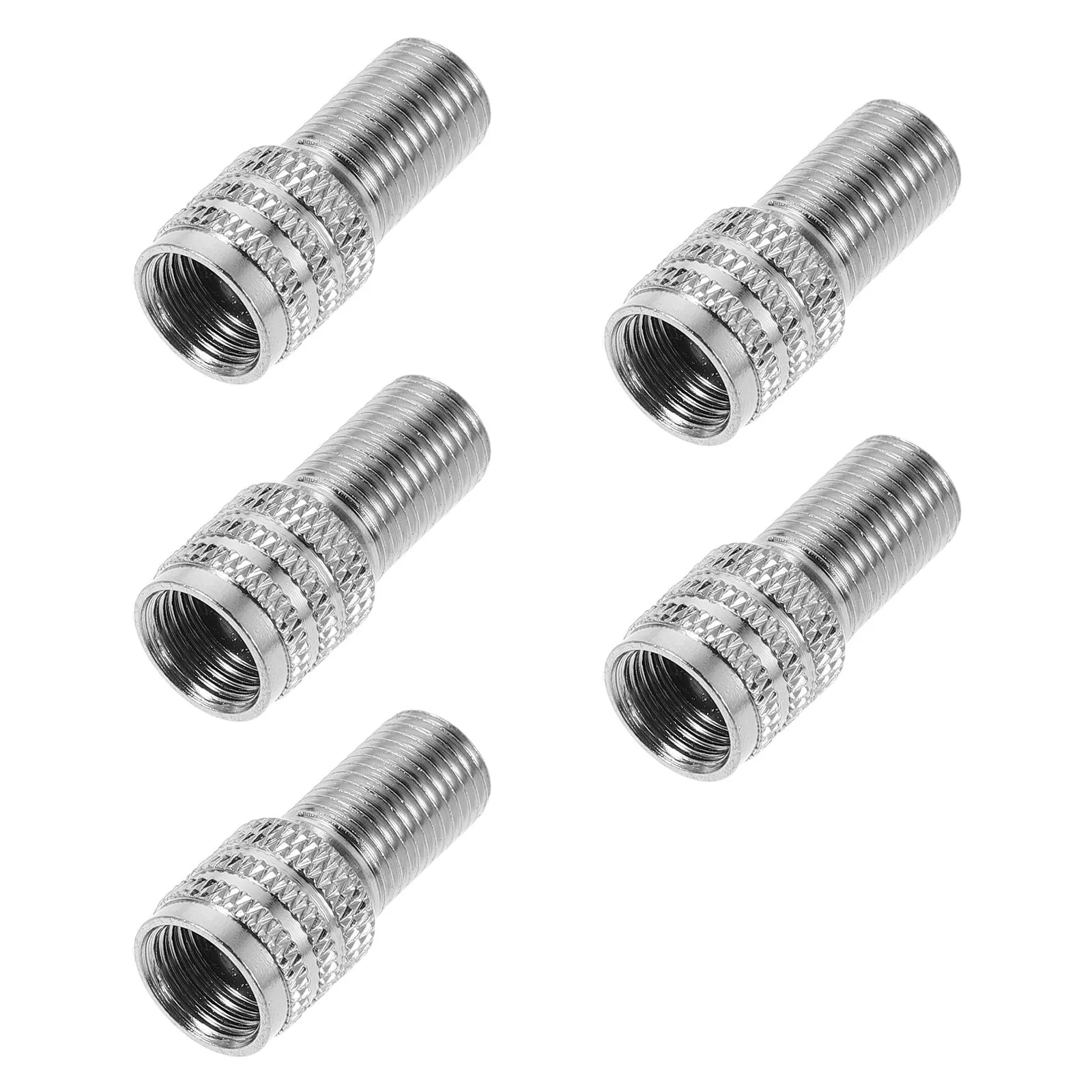 5Pcs Tire Valve Stem Extension Adapter Metal Air Valve Extender for Car Motorcycle Bike Truck Scooter Easy Installation 23Mm