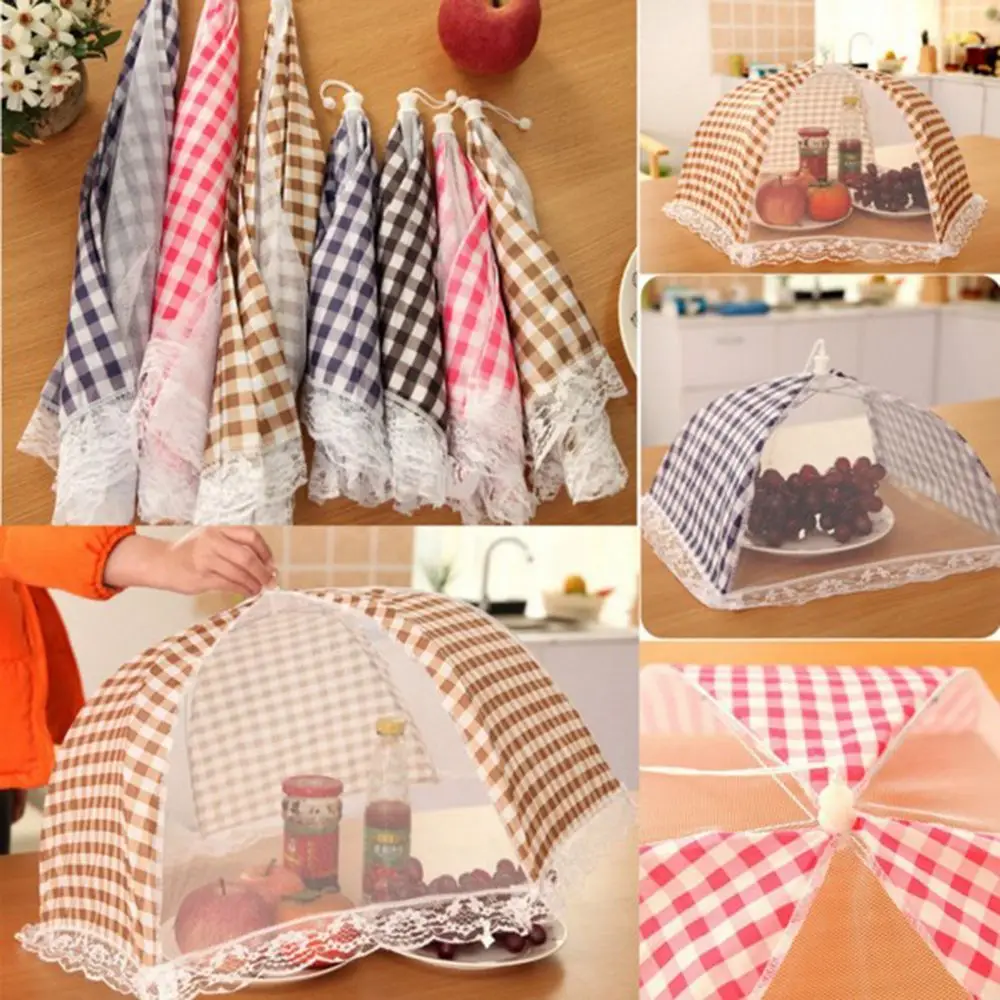 Lace Mesh Screen Camp BBQ Fruit Covers Outdoor Protector Anti Fly Mosquito Kitchen Helper Food Cover