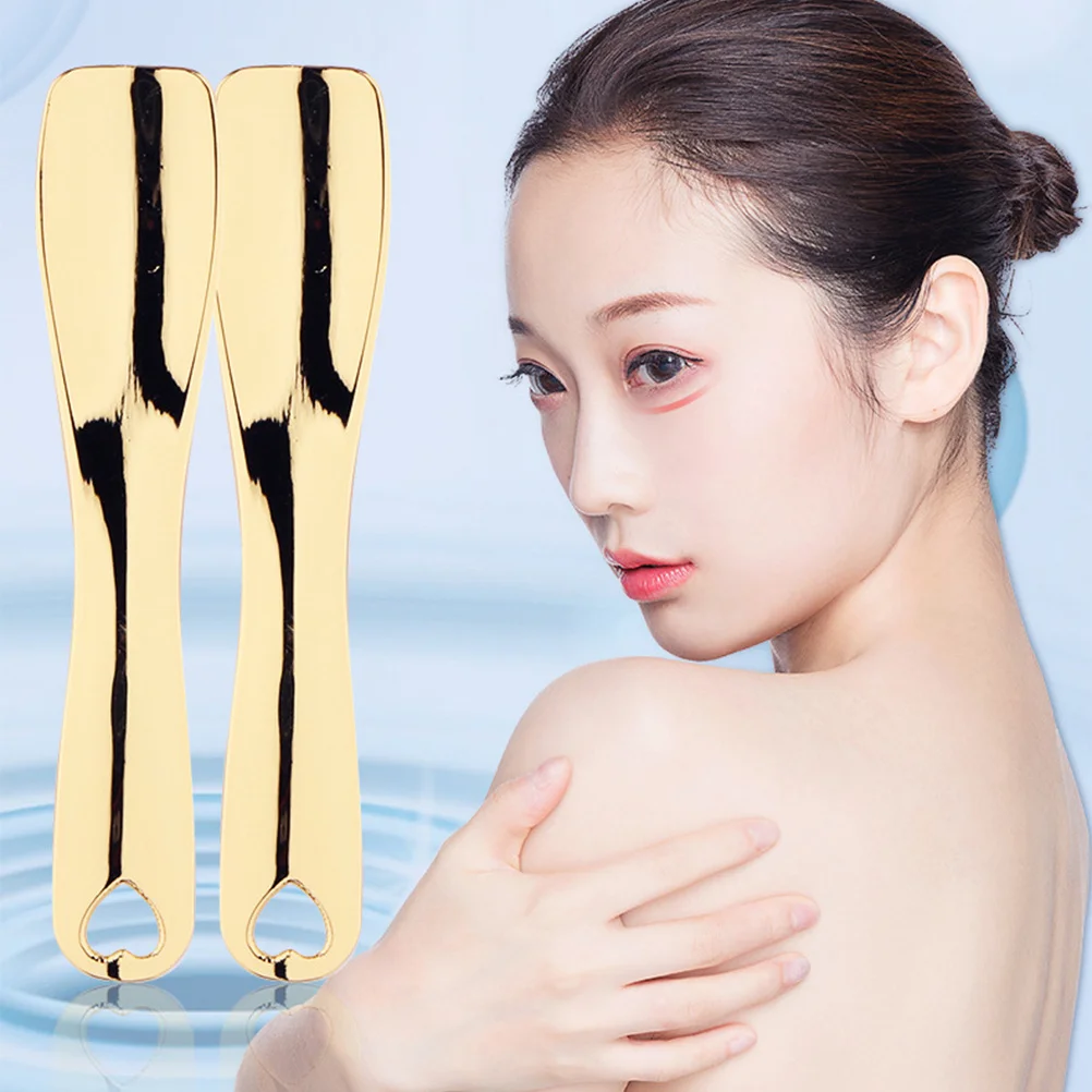 

3 Pcs Face Applicator Tool Moisturizer Spoon Metal Mixing Spoons Makeup Cream Scoop Mask Scooper