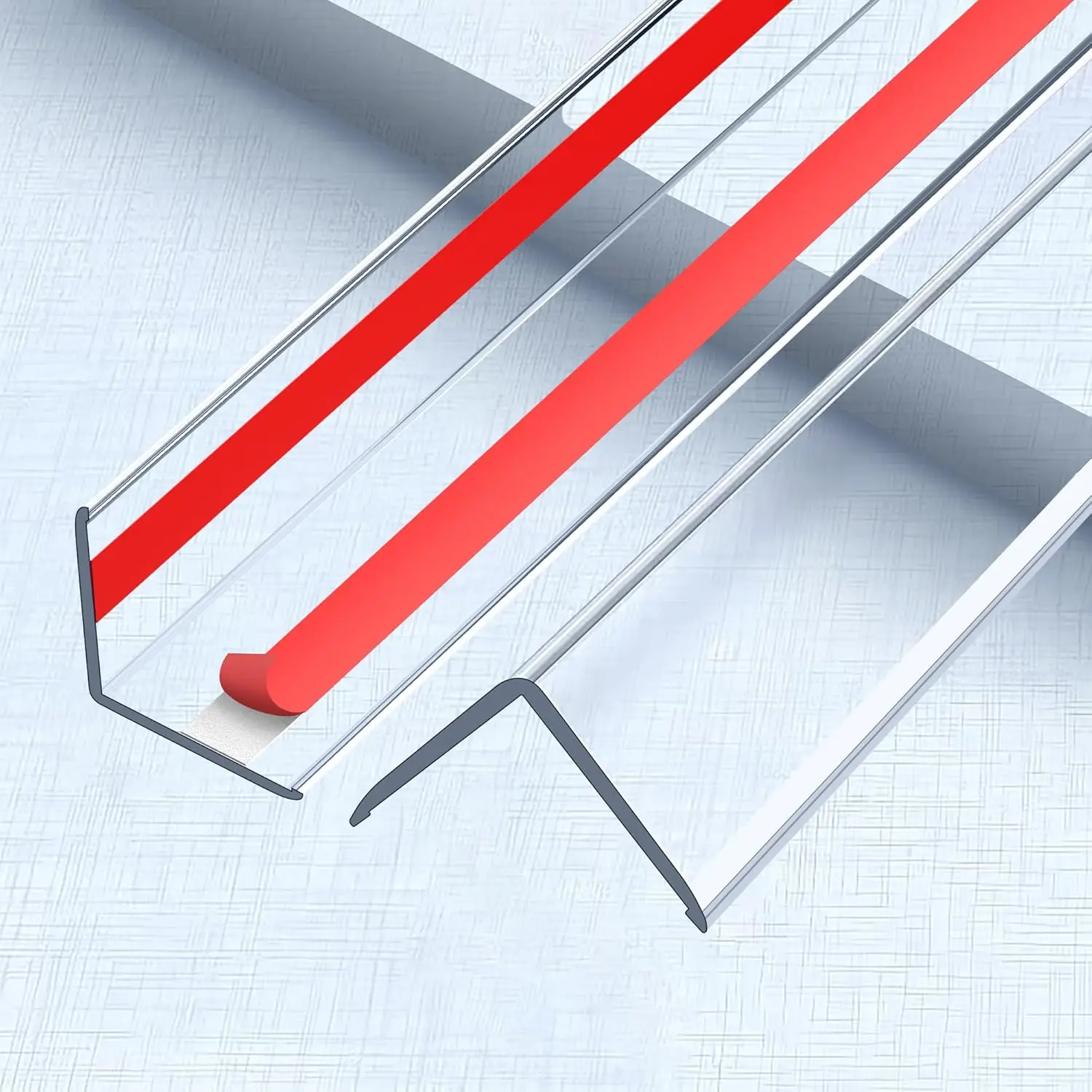 

Clear Self-Adhesive Wall Corner Protectors - 2 PCS for Baby, Furniture, Door Safety, Easy Install (3x40.6cm/1.18x16in)