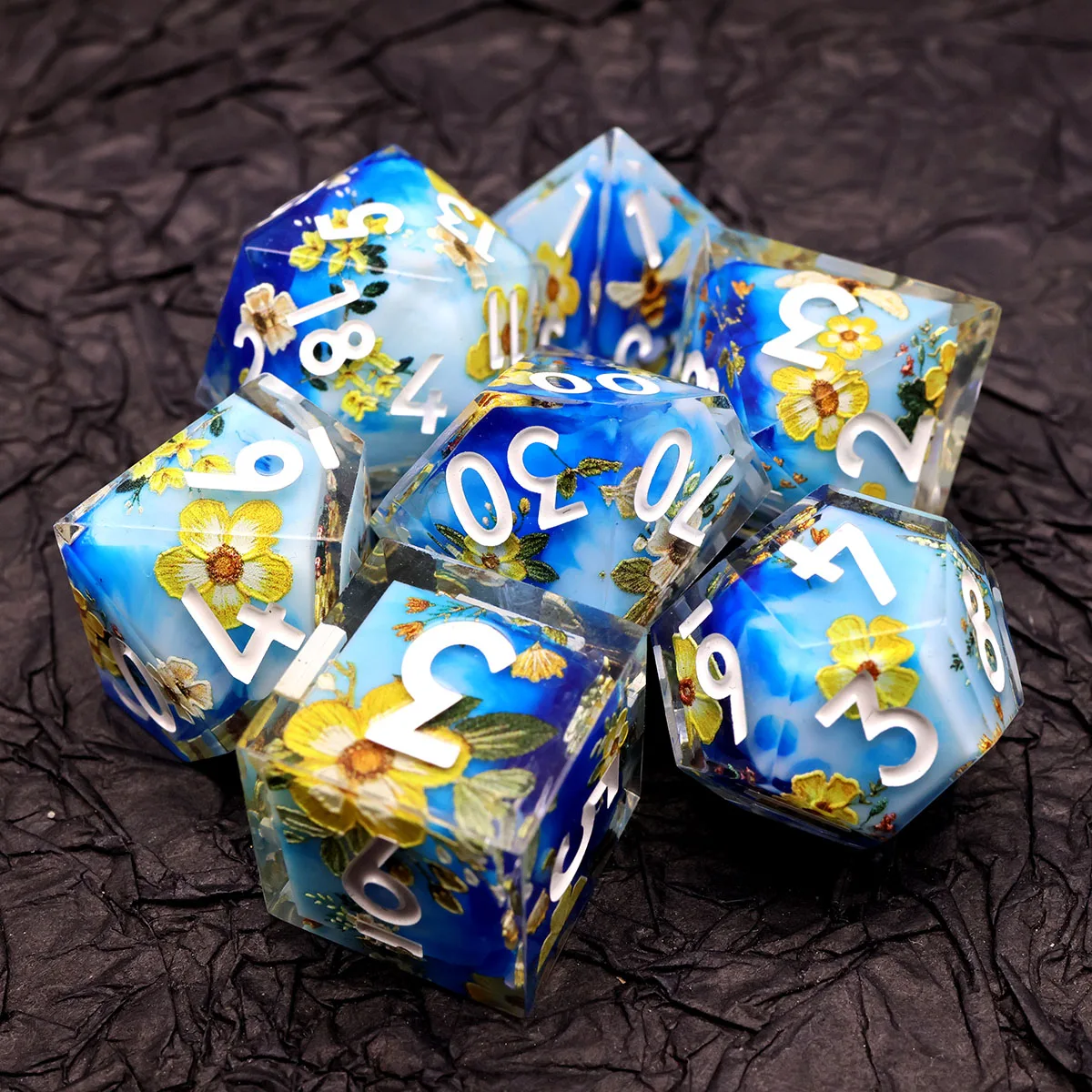 

DND подарок для ролевых игр настольная игра ролевые игры игральные кости настольные игры острые края полимерные Искусственные кости набор 7 штук