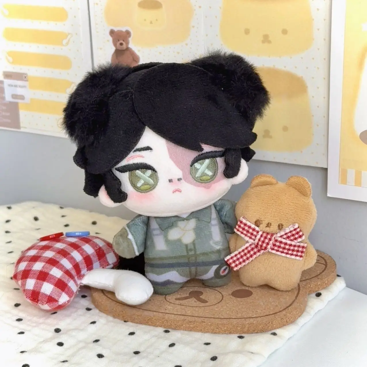 Anime Katoenen Pop 10 cm Nunu Lichaam Romanschrijver Norton Campbell Componist Game Identity V Pluche Knuffel Cosplay Beeldje Plushie
