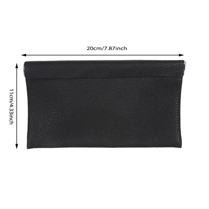 Squisita borsa a mano Borsa per cosmetici Borsa per cellulare Chiusura automatica Portafoglio lungo semplice di grande capacità Portafoglio da donna