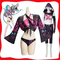 Arcane - LoL Jinx Cosplay Costume Outfits Halloween Carnival Suit Swimsuit