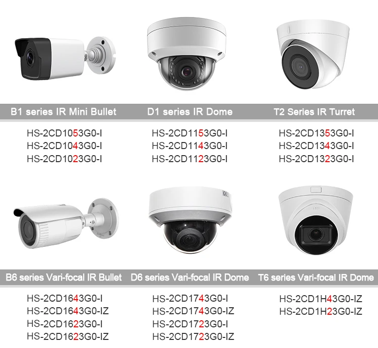 Hitosino OEM Hickvision 2mp 4mp 5mp poe nvr kit hik home security video surveillances system hilook ip camera cctv set