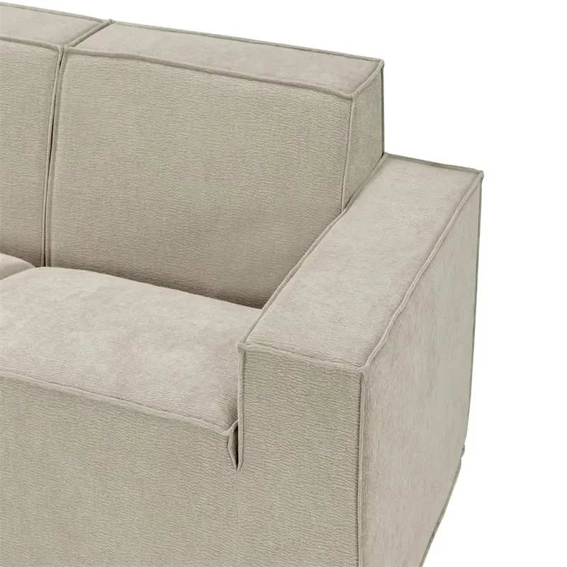 Without Installation Modular L Shape Slow Rebound Memory Foam Compression Sofa Vacuumed Compress in a Box