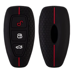 Silicone Car Key Case For Ford Puma Grand C Max Focus Mondeo Kuga Fiesta Ecosport Transit Kuga Silicone Remote Key Case