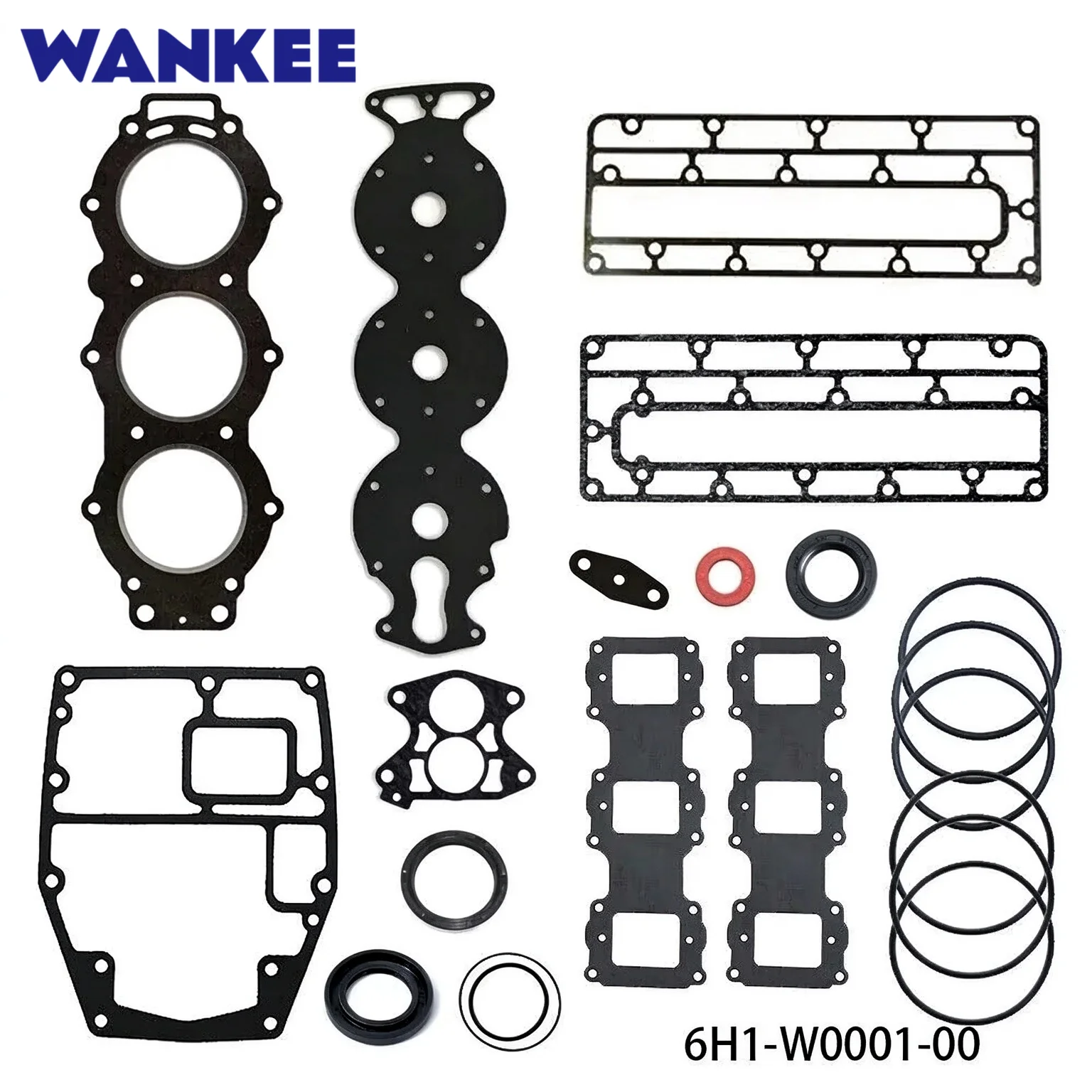 Crankshaft Power Head Rebuild Kit STD 6H1 for Yamaha 2-Stroke 90HP 3 Cylinder 90AET Outboard
