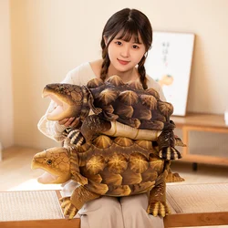 60cm 1pc Simulation Snapping Turtle Plush Stuffed Lifelike Amphibian Doll Creative Wild Animal Pillow Room Decro Birthday Gifts