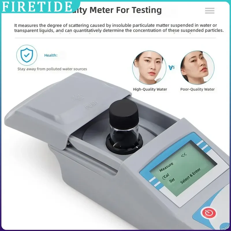Portable Handheld Digital Turbidity Meter 0‑200/1000 NTU Scattered Light Water Quality Tester for Aquaculture Drinking Water