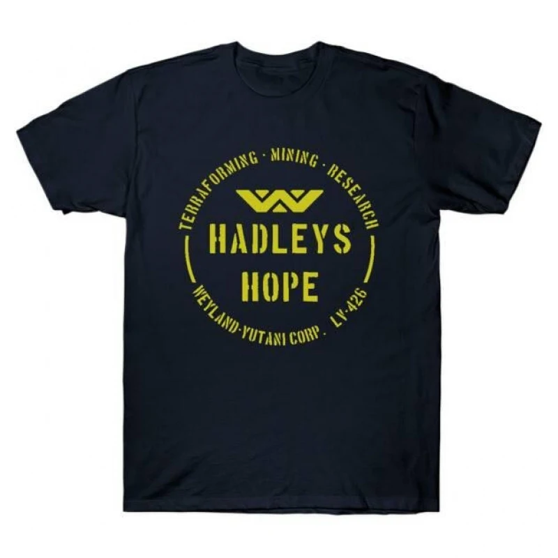 

Hadley's Hope LV-426 0412 Retro Sci-Fi Alien Gift T-Shirt Weyland Horror movie Xenomorph printed Graphic clothes All size tops