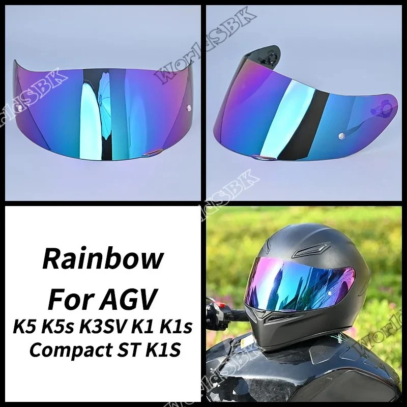 Helmet Visor for AGV K1 K3SV K5 Motorcycle Helmet Glasses Motorbike Helmet Discoloration Lens Night Vision Visor