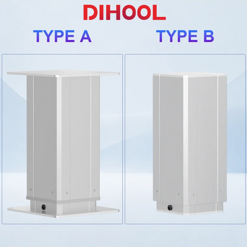 DC24V 2-section 2500N Synchronous 2pcs Electric Lifting Column with Hall Controller Set 50mm~1000mm Stroke