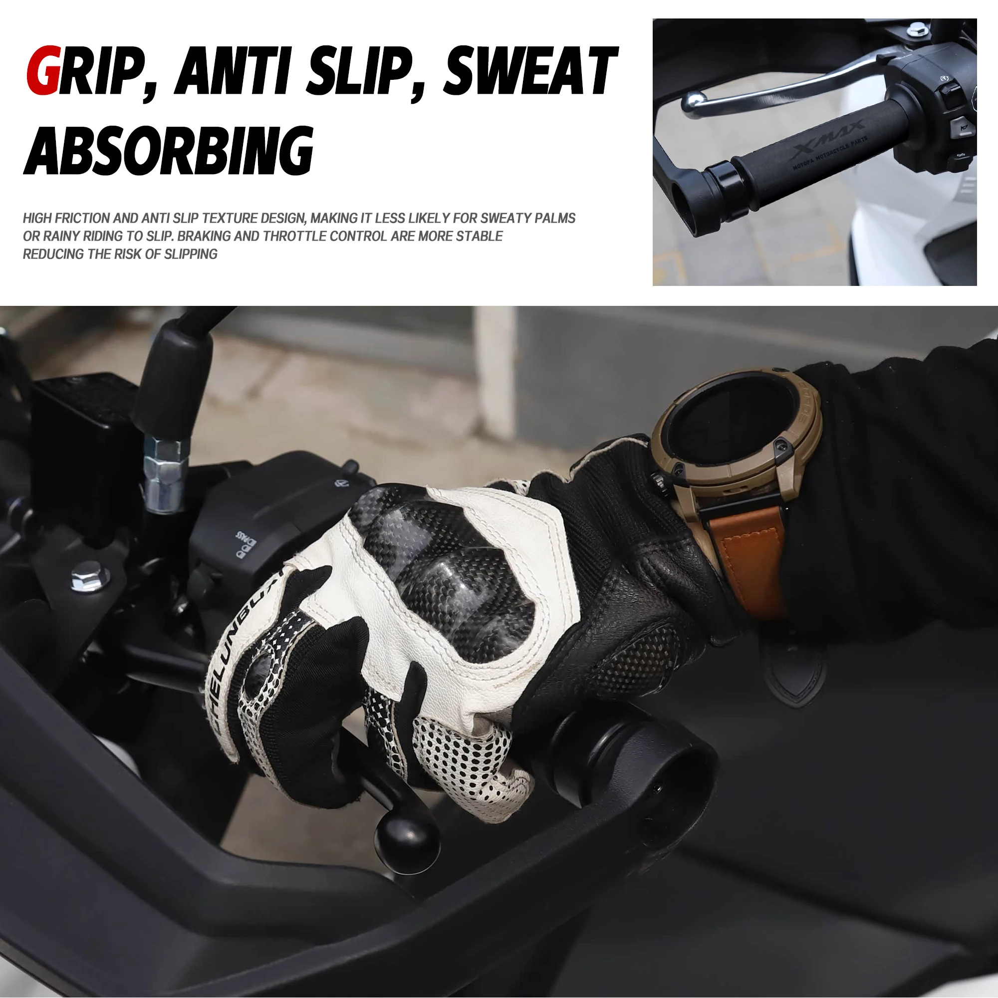 Untuk YAMAHA XMAX300 NMAX 155  - Handlebar Grip Heated ulasan dan harga