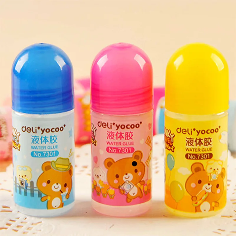 Deli PVAL 35Ml กาวน้ำเด็กนักเรียนทำด้วยมือ Liquid กาว DIY กระดาษหัตถกรรมโรงเรียน Office Supply สติกเกอร์เครื่องเขียนของขวัญ