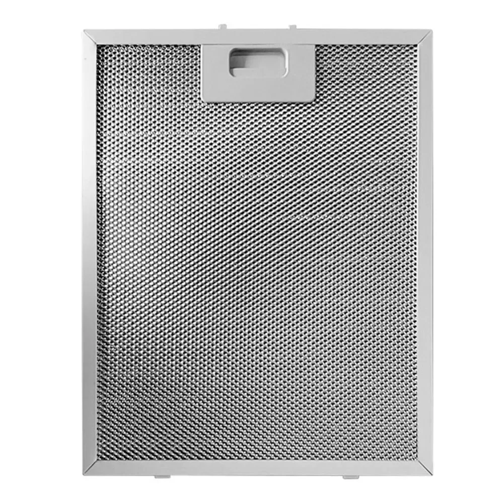 1pc Cooker Hood Filters Stainless Steel Metal Mesh Extractor Vent Filter Mesh Air Exhaust Fans Ventilators Filters 305*267*9mm