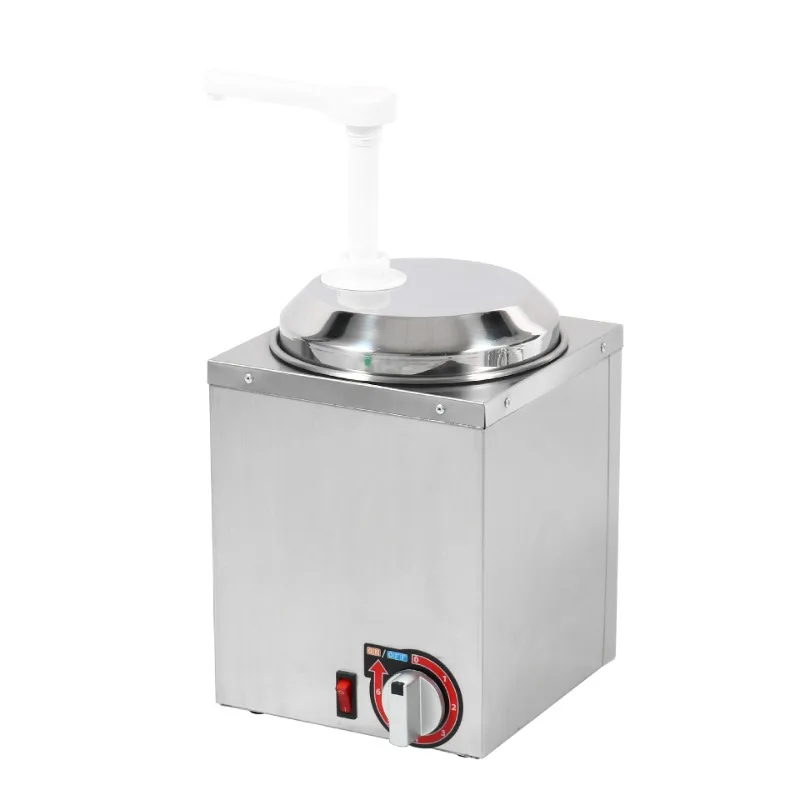 Electric cheese machine dispenser, single head square stainless steel electric sauce pump