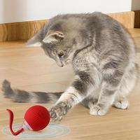 Cat Interactive Ball LED Light Sensing Moving Puppies Toy Ball Rechargeable Automatic Cat Ball Toy 360 Degree Rotate Rolling